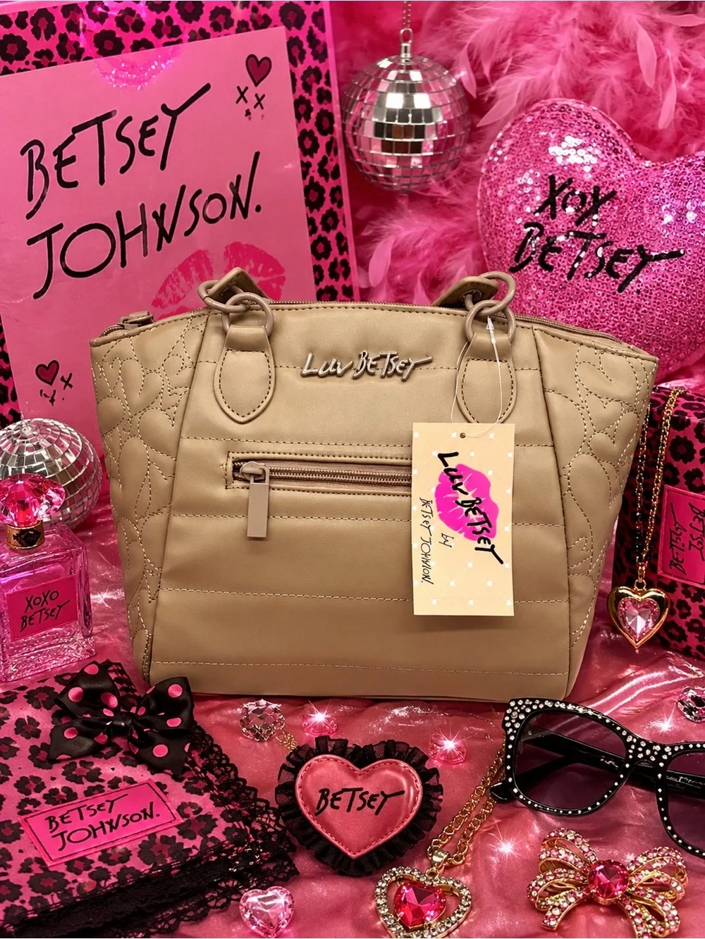 Luv Betsey by Betsey Johnson LBKINLEY satchel purse